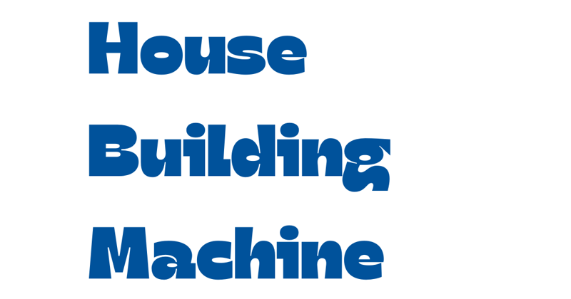 Thunder Bay, a house building machine