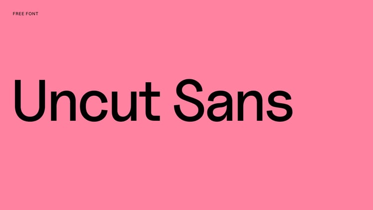 Free Font (No143) – Uncut Sans