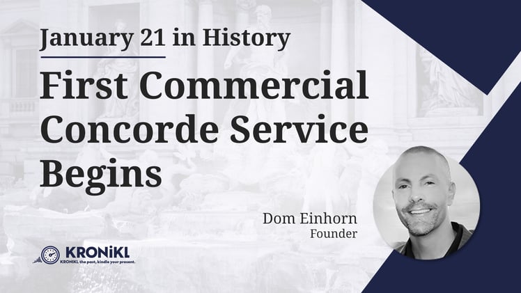 First Commercial Concorde Service Begins