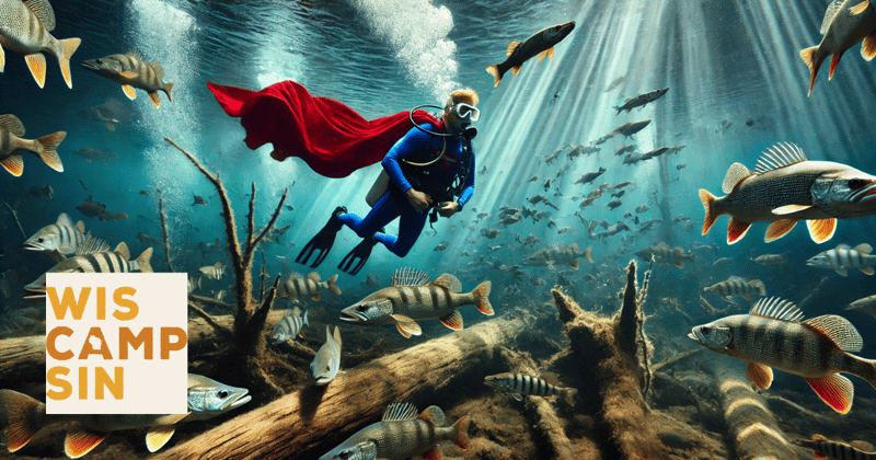 🤿 'Ed the diver' cleans up WI rivers