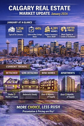 Calgary & Area Market Update — January 2026 (CREB): More Choice, Less Rush, and a Clear Spring Setup