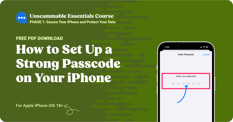 How to Set Up a Strong Passcode on iPhone – PDF Download