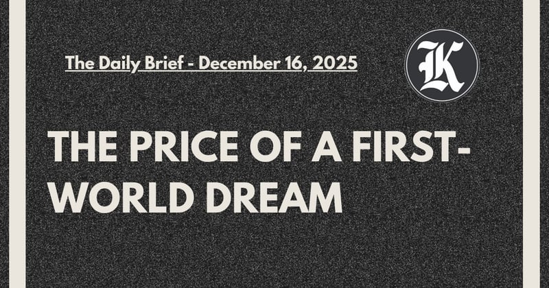The Price of a First-World Dream 