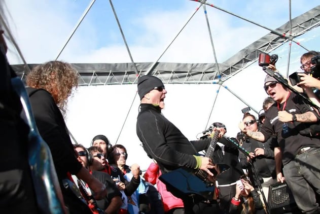 En fotos: Metallica tocó en la Antártida