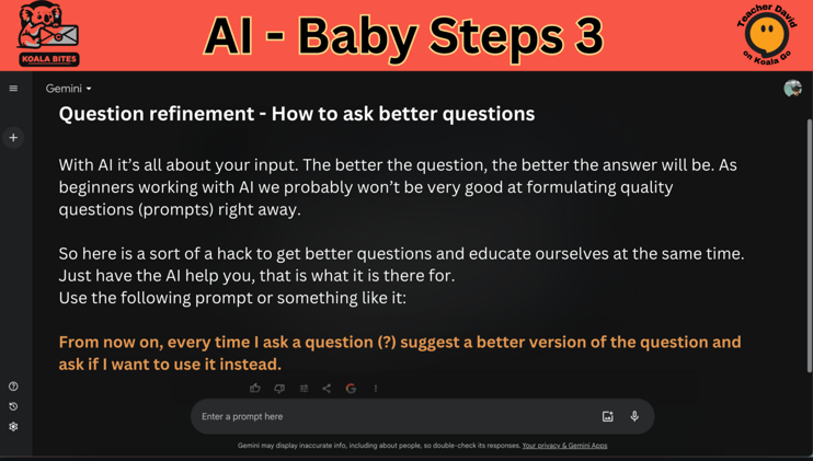 AI- Baby Steps 3