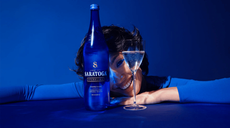 A Billion Views, Blue Bottles and Bananas: Ashton Hall and Saratoga Water's Viral Moment  