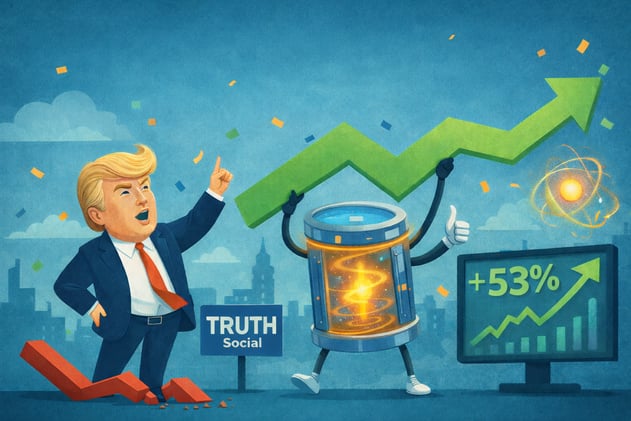 ☢️ Trump Media Jumps 53% After Merging With Nuclear Fusion Firm