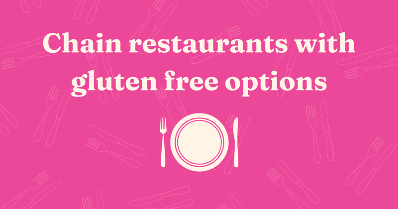 Chain restaurants with gluten free options in the UK 🍽️