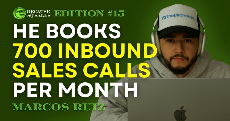 😎 Using content to book 700 sales calls per month, the first D2D battery charge (?), and the recruiter from your nightmares