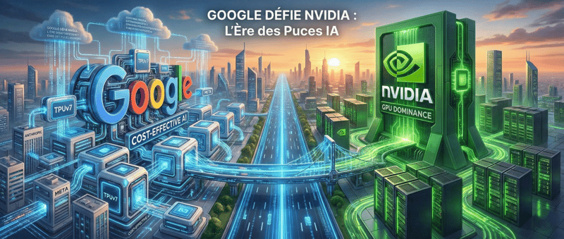 Google défie la domination de Nvidia sur le marché des puces IA