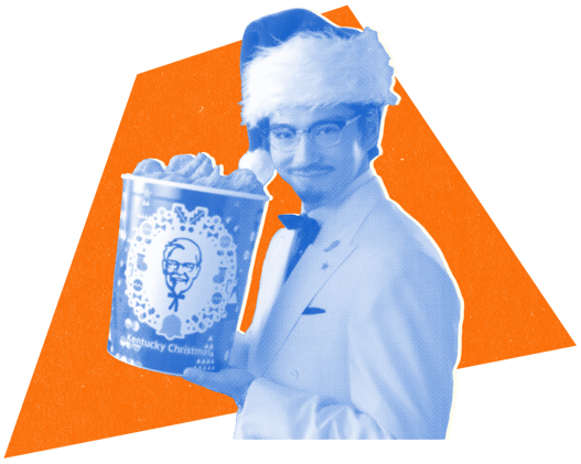 Colonel santa, perpetual ball drops, porcelain zen