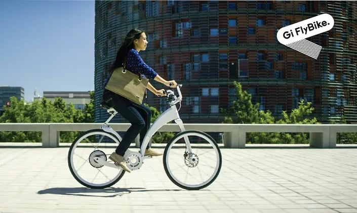 Lanzan Gi FlyBike, una bicicleta que se pliega en solo un segundo