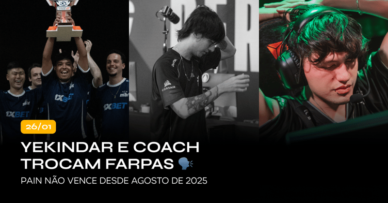 Yekindar e coach trocam farpas 🗣️