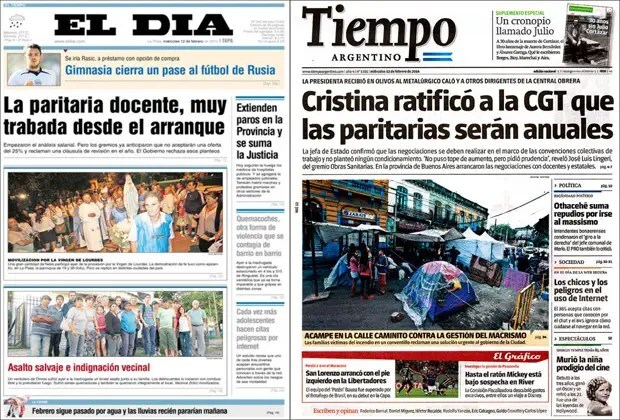 Vuelven a privatizar trenes, Cristina pidió paritarias anuales, docentes bonaerenses amenazan con paro, publicidad oficial a Canal 13, «aulas durlock» en la CABA