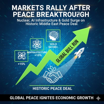π DCG COMMAND CENTER: Markets Rally After Peace Breakthrough β Nuclear, AI Infrastructure & Gold Surge on Historic Middle East Peace Deal