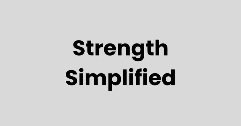 Minimalist Strength for Maximal Endurance
