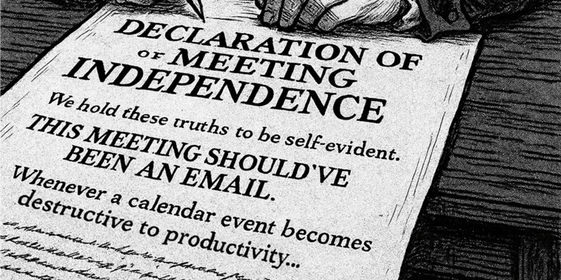 Independence Day: Time to Declare Freedom from Bullshit Meetings