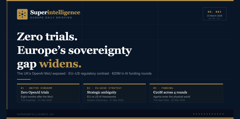 Superintelligence Europe — No. 003