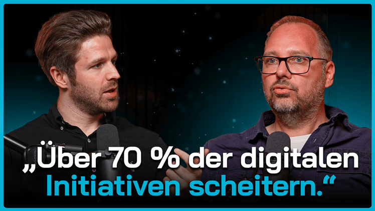 Mehr als 70 % aller Digitalisierungs- und KI-Initiativen scheitern