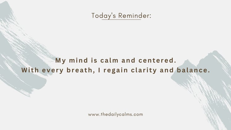 🧘 Midweek mental reset (A 5-minute calm practice)