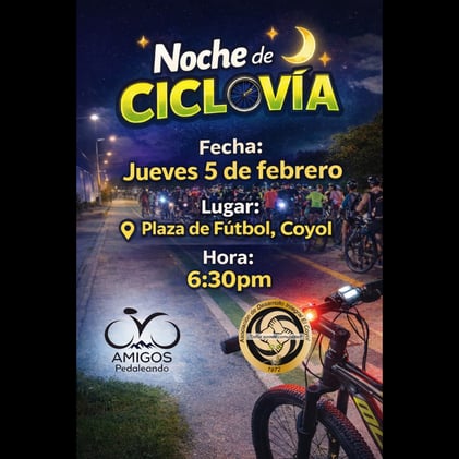 Noche de Ciclovía en El Coyol