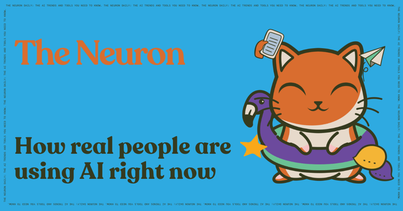 😺 Real people are using A LOT of AI... 