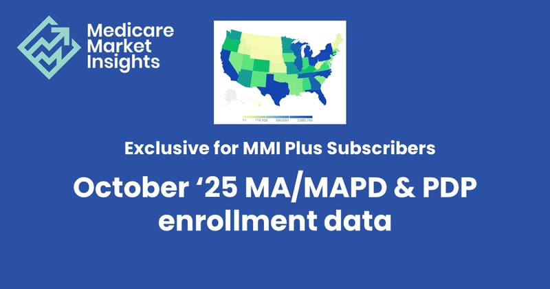 October '25 MA/MAPD and PDP enrollment data