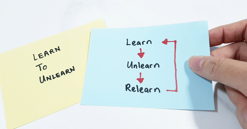 Unlearning and relearning