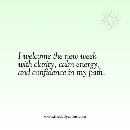 🌅 Prepare your mind for the new week ahead (A simple reset)