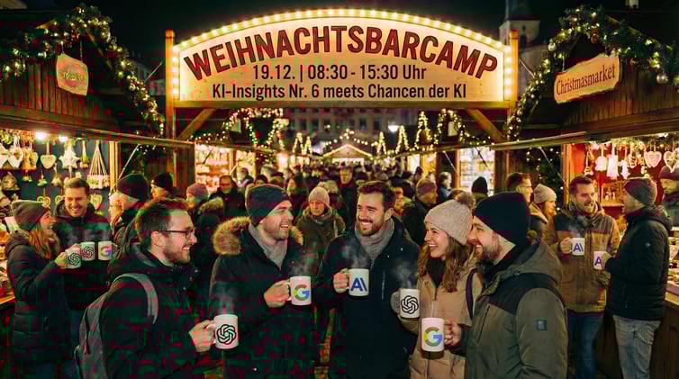 Weihnachtsbarcamp am 19.12: KI-Impulse, Community – und eine exklusive Workshop-Verlosung