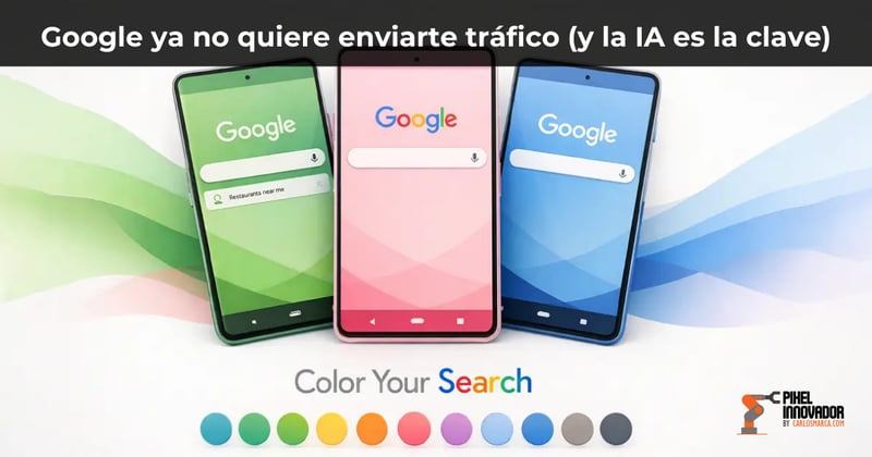 Google ya no quiere enviarte tráfico (y la IA es la clave)