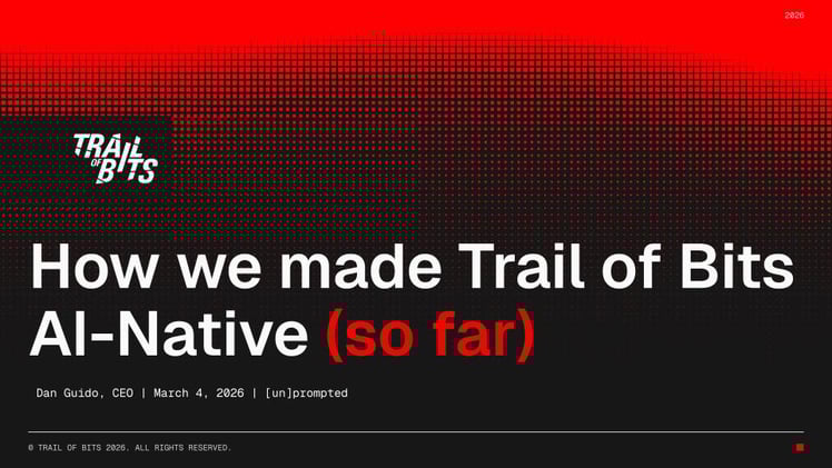 How we made Trail of Bits AI-native (so far)