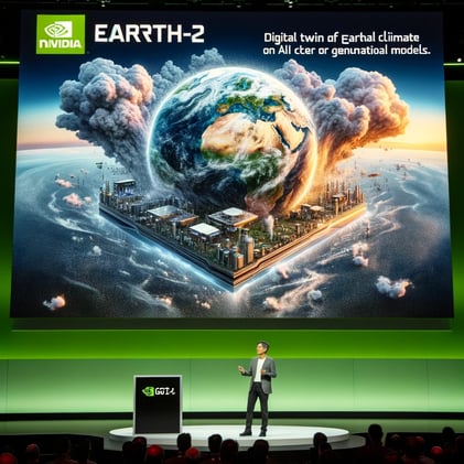 🌍 ¡Descubre cómo NVIDIA pretende salvar el planeta con su proyecto Earth-2 y la IA!