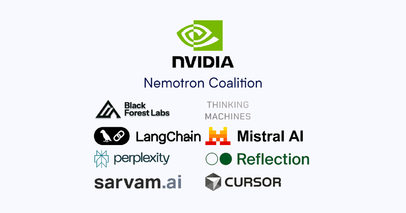 NVIDIA forms Nemotron Coalition with AI labs to build open model on DGX Cloud