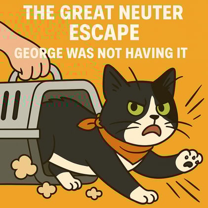 🐾 The Great Neuter Escape: George Was NOT Having It 🐾