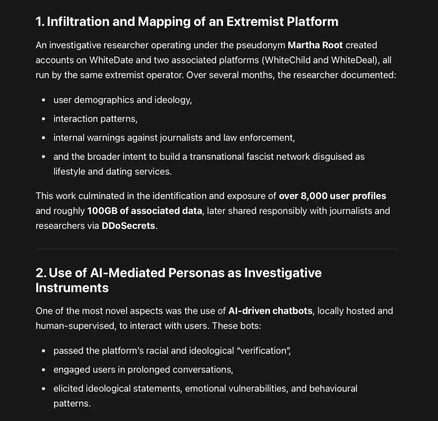 Authoritarian reflexes are not required to defeat extremist ideologies. Transparency, competence, lawful investigation, and infrastructural accountability are often sufficient.