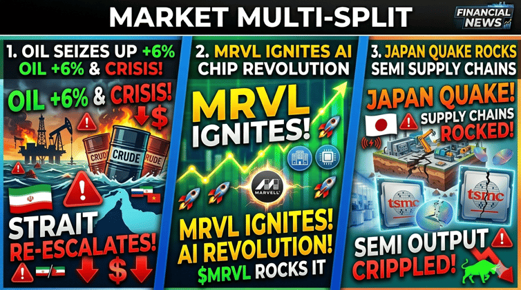 🚨 OIL SEIZES UP +6%, IRAN RE-ESCALATES THE STRAIT — BUT $MRVL IGNITES AI CHIP REVOLUTION AS JAPAN QUAKE ROCKS SEMICONDUCTOR SUPPLY CHAINS: YOUR FULL MONDAY APRIL 20 BATTLE PLAN 🚨