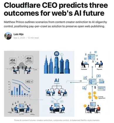 GPT-4o: Cloudflare's Matthew Prince has correctly diagnosed the economic disequilibrium wrought by generative AI on the web and proposed one of the first actionable infrastructure responses.