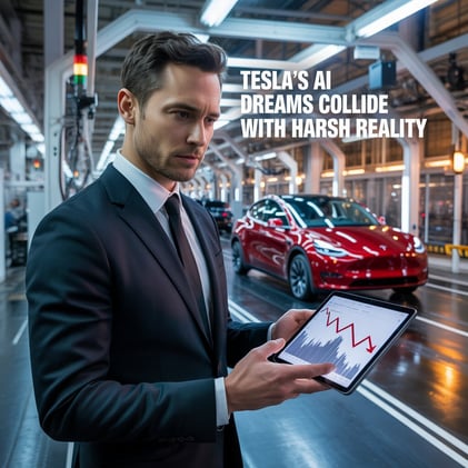 💥Tesla’s AI Dreams Collide With Harsh Reality: Why the Stock Is Sliding Again