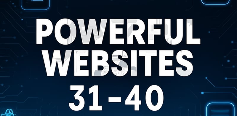 Matty McTech - (Powerful Websites 31-40) 