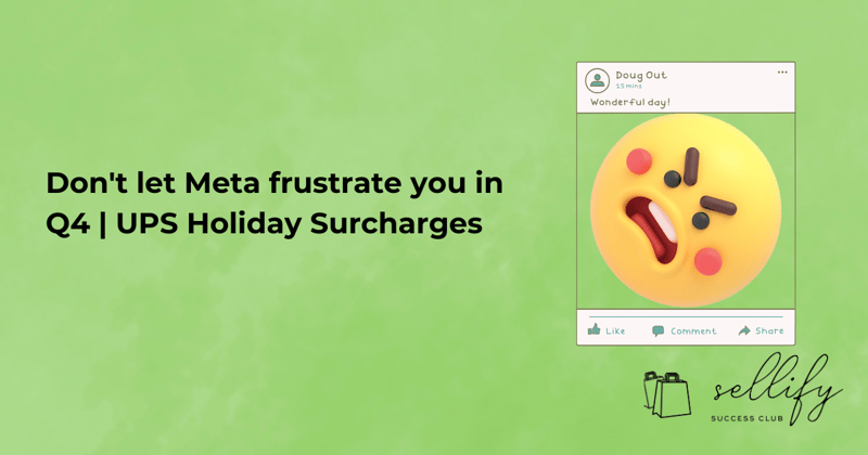 Don't let Meta frustrate you in Q4 | UPS and Fedex holiday surcharges go live