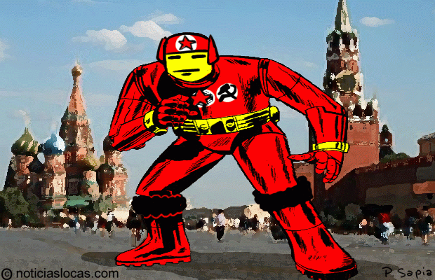 «Iron Man ruso» combate cobradores de deudas con exoesqueleto de titanio
