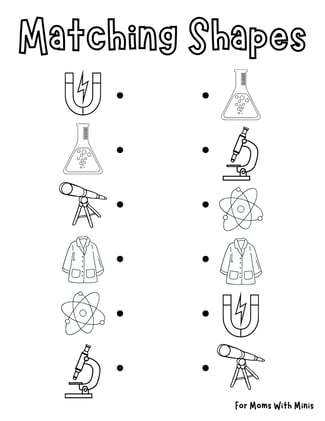 Science Theme Matching Shapes