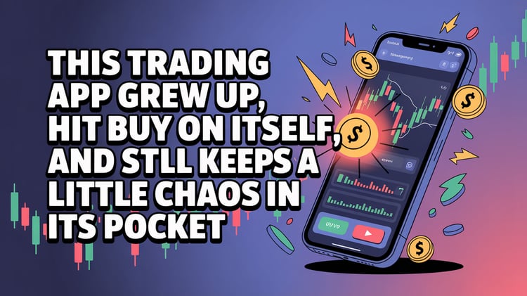 This Trading App Grew Up, Hit Buy On Itself, And Still Keeps A Little Chaos In Its Pocket