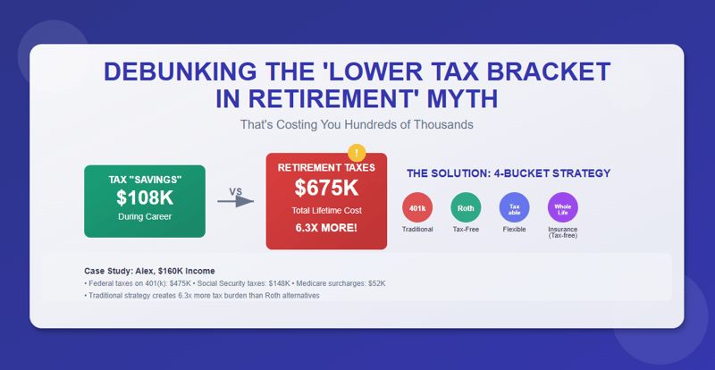 Debunking the 'Lower Tax Bracket in Retirement' Myth That's Costing You Hundreds of Thousands