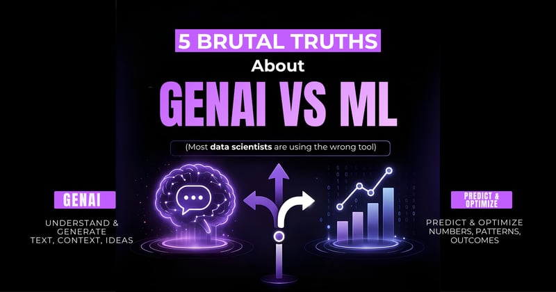 5 Brutal Truths About GenAI vs ML (Why Most Data Scientists Are Using the Wrong Tool)