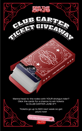 CLUB CARTER GIVEAWAY