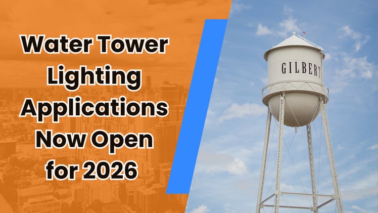 🎨 Want to light the water tower? Gilbert’s glowing with more than just lights!
