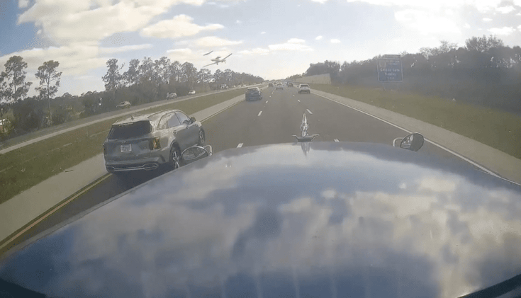 Shocking new dashcam video shows private jet crashing onto I75 in Naples