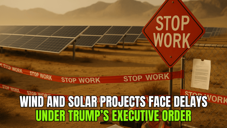 🌱 Wind and Solar Projects Face Delays Under Trump’s Executive Order 🏛️📄